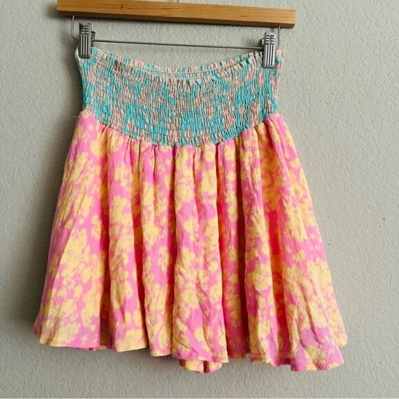 Karlie Floral Seersucker Smock Skort Size Large - Picture 5 of 10